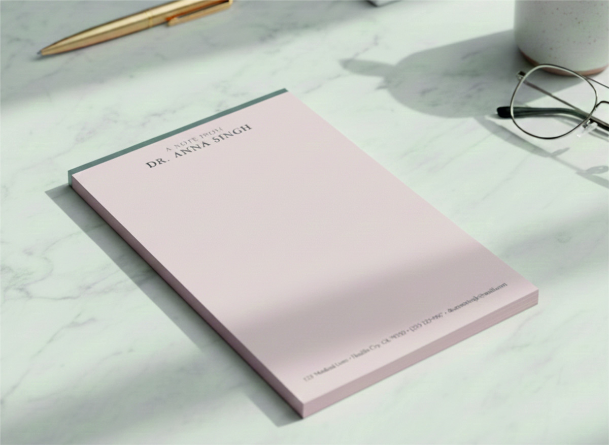 Personal Writing Pad (Custom & Monochromatic) Printing Service