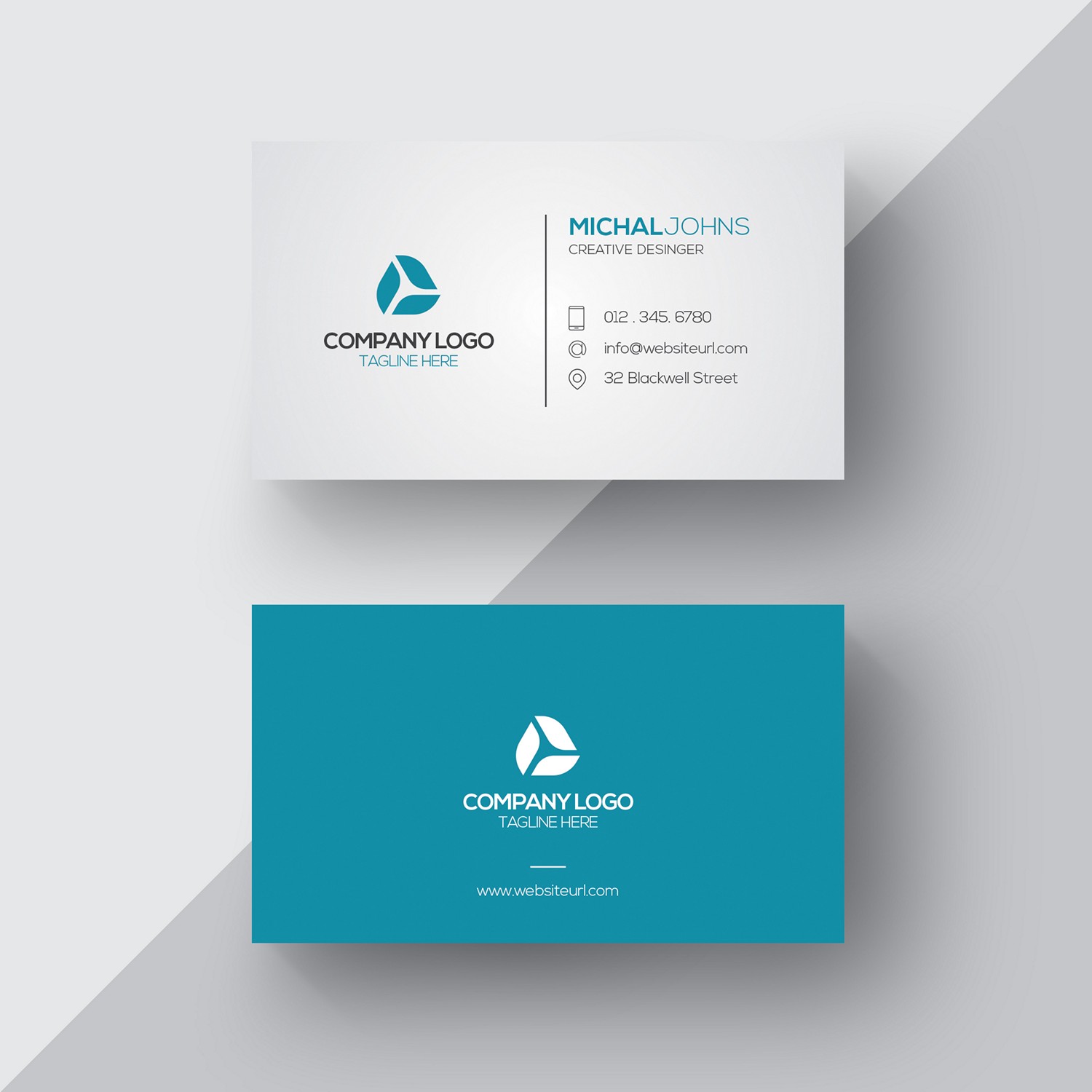 Modern Minimalist Business Card - Instant Digital Download