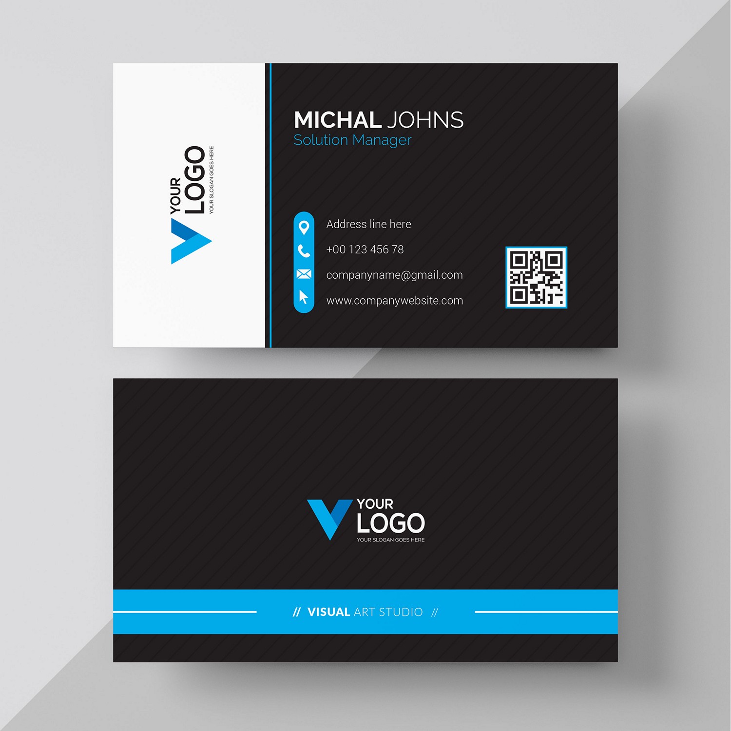 Sleek & Modern Business Card - Custom Digital Printing