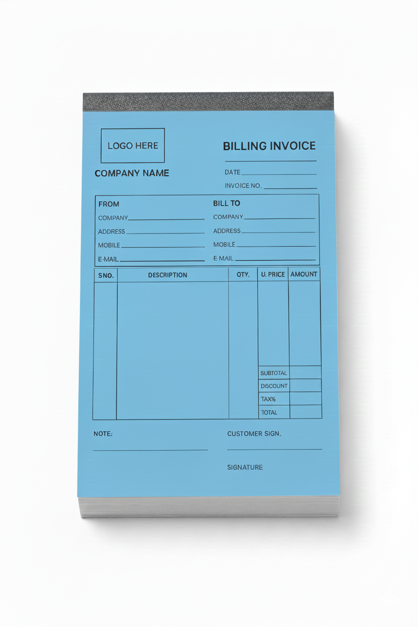 Bill Book (Monochromatic)